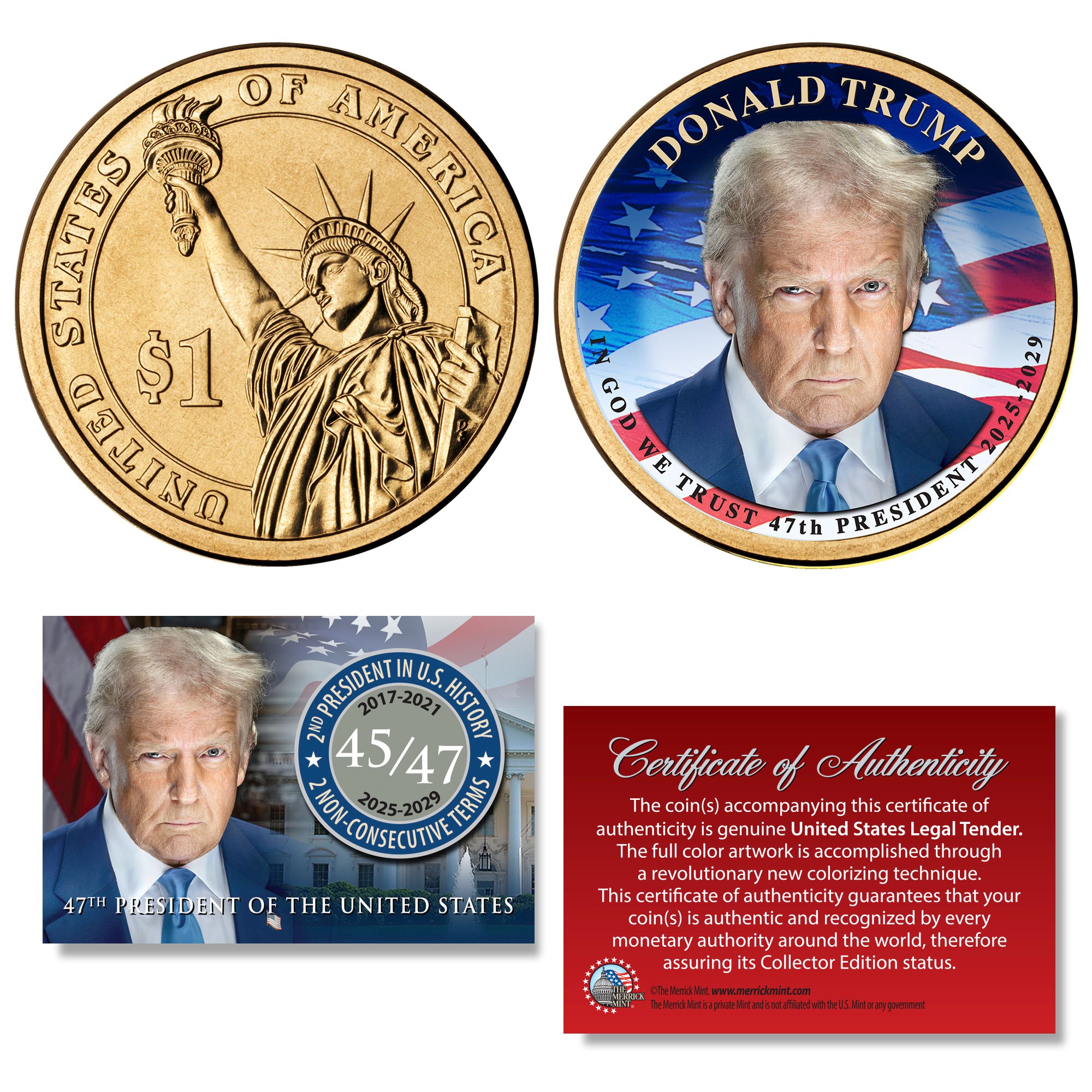 【公式】トランプ TRUMP COINS Amazon.com: 10 PACK President Donald Trump Commemorative